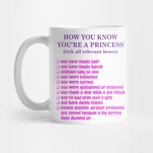 How you know you're a princess Mug